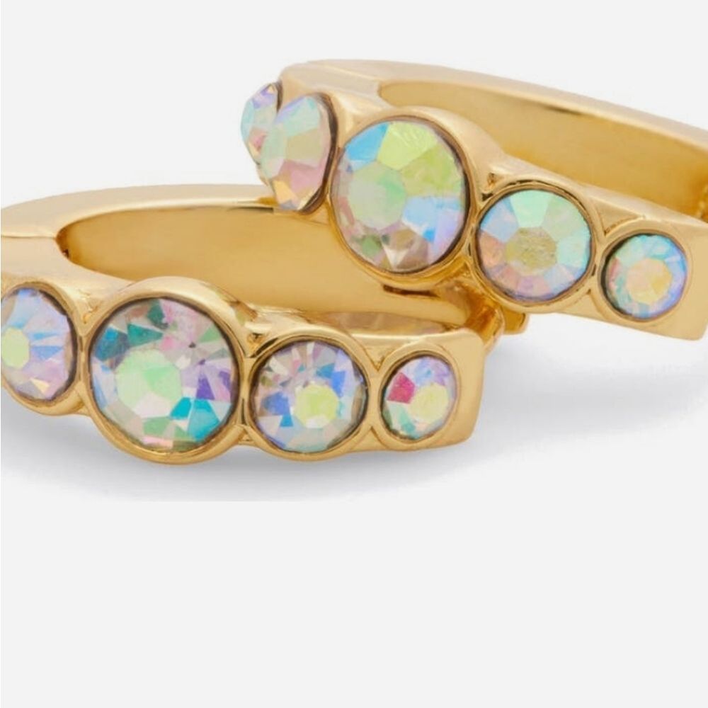Kurt‎ Geiger London Stone Huggie Earrings- Crystal